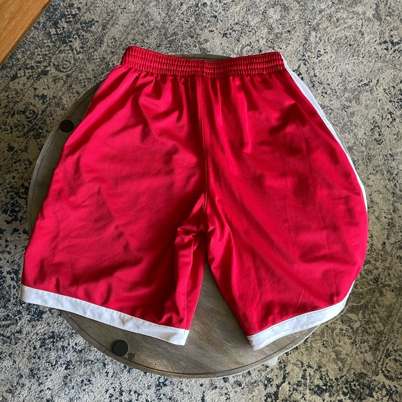 Nike Red & White Mens Mesh Basketball Shorts sz. S - Picture 5 of 5